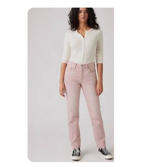 Levi Strauss | 501 Button Fly Women's 34 Orange Cream Jeans - Picture 1 of 9